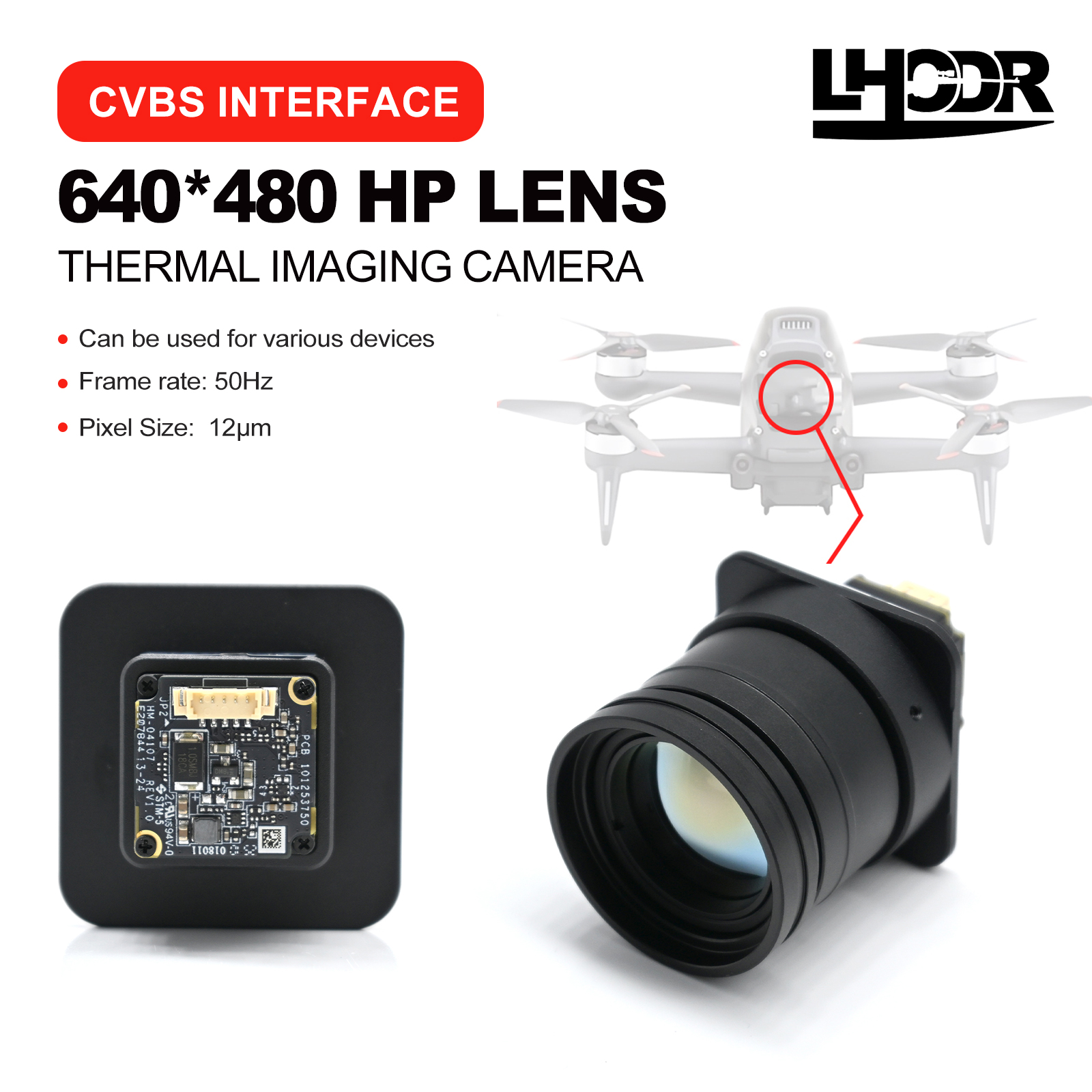 30mm 640x480 pix Drone thermal - Drone Camera Lens recension och pris