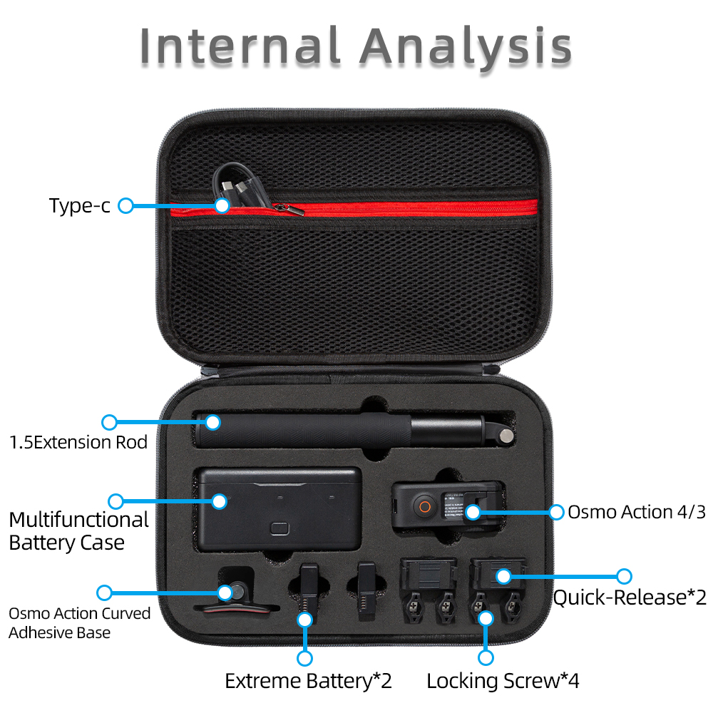 For DJI Osmo Action 4 Storage  - Drone Camera Action recension och pris
