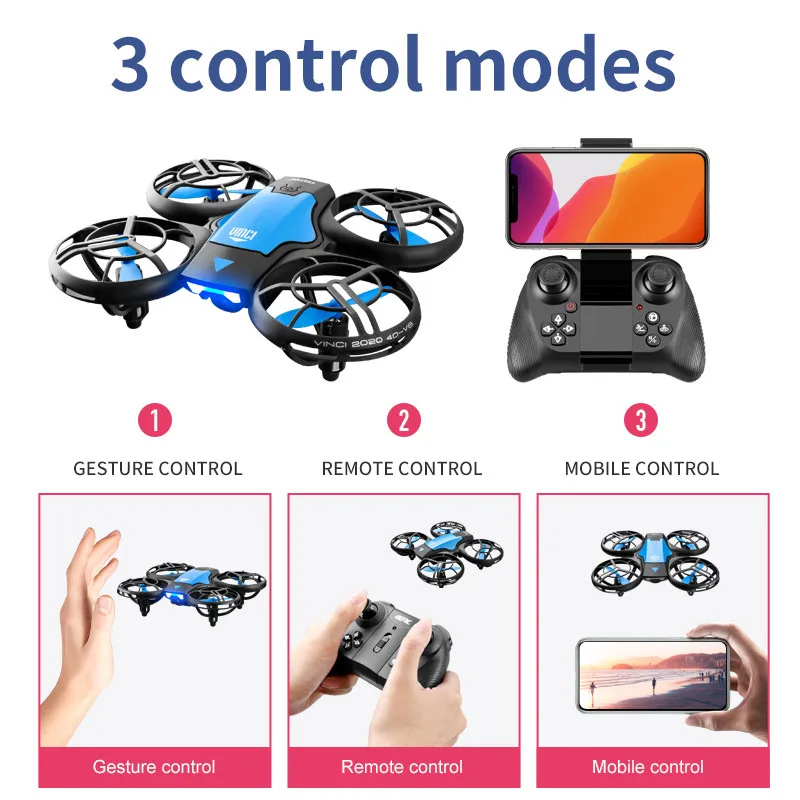 V8 New Mini Drone 4k professio - Drone Camera Wide Angle recension och pris