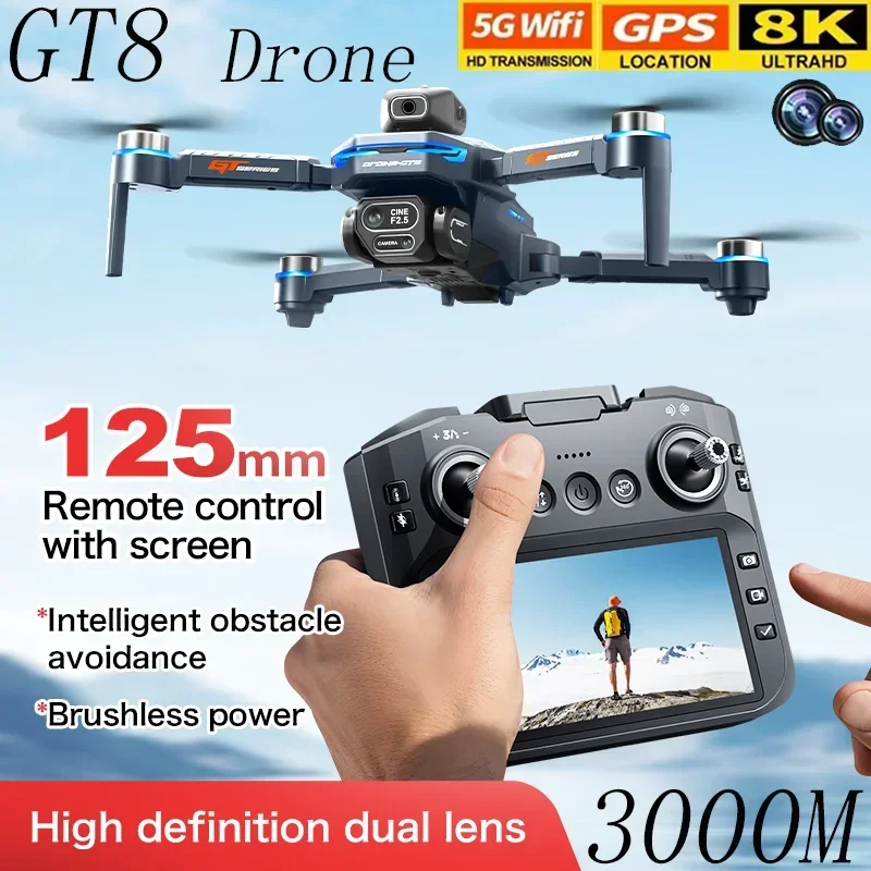 GT8 Drone Obstacle Avoidance B - Drone Camera Night Vision recension och pris