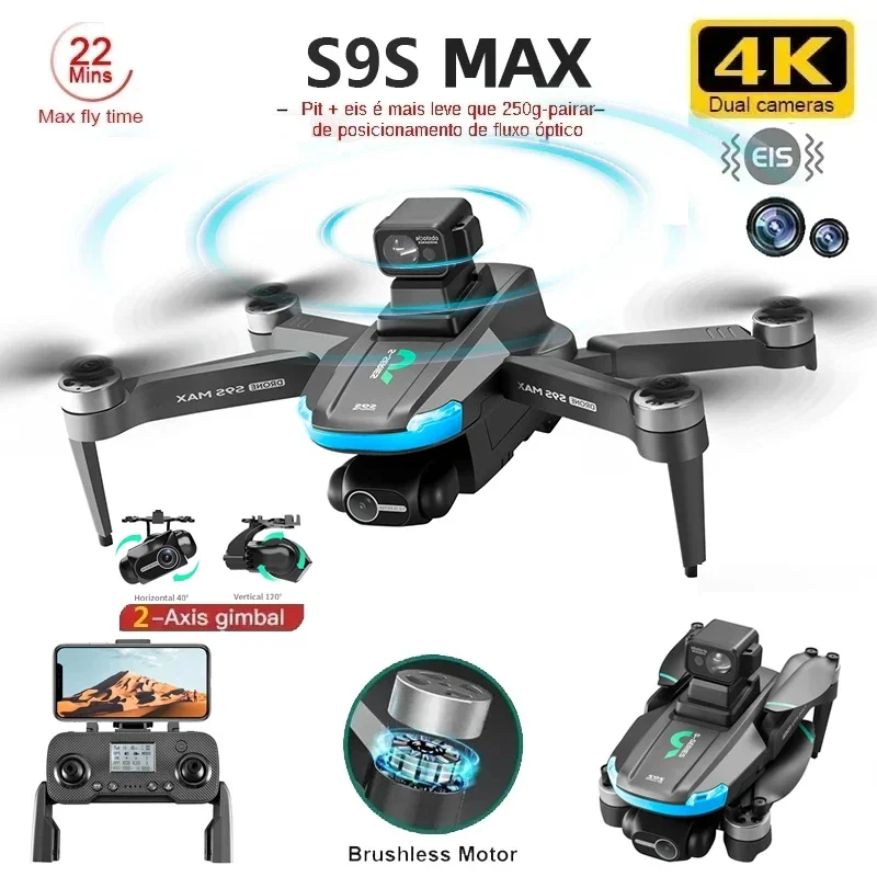 NEW S9S MAX MINI Drone 4K 2-Ax - Drone Camera Wide Angle recension och pris