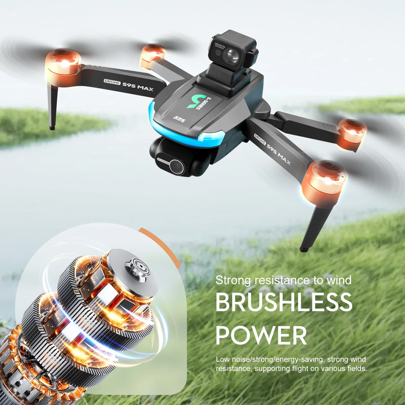 NEW S9S MAX MINI Drone 4K 2-Ax - Drone Camera Wide Angle recension och pris