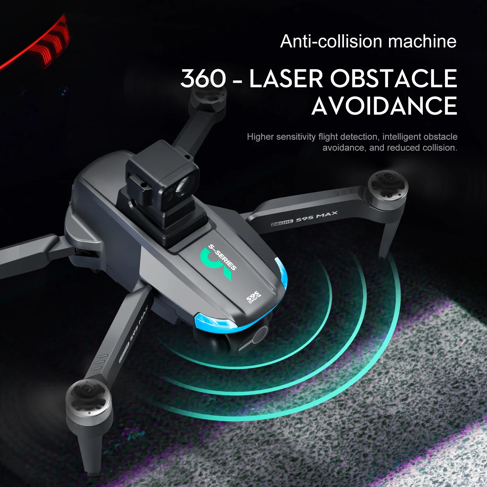 NEW S9S MAX MINI Drone 4K 2-Ax - Drone Camera Wide Angle recension och pris
