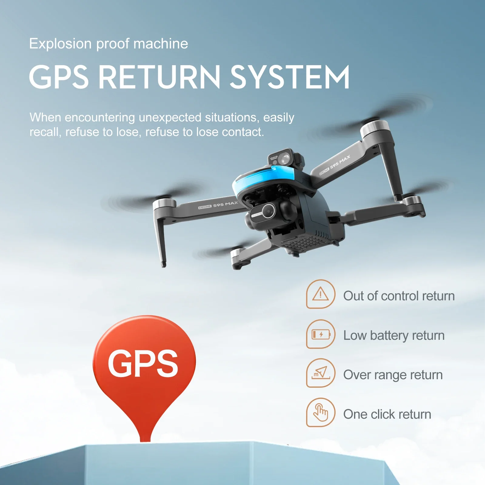 NEW S9S MAX MINI Drone 4K 2-Ax - Drone Camera Wide Angle recension och pris