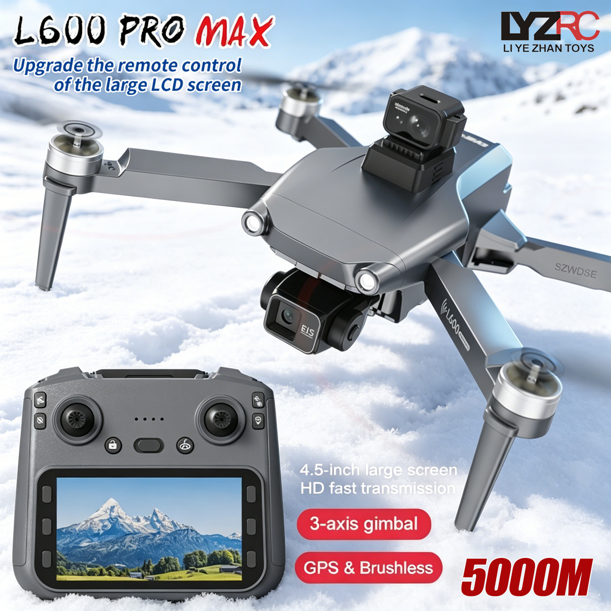 L600 MAX GPS Drone Professiona - Drone Camera With Gimbal recension och pris