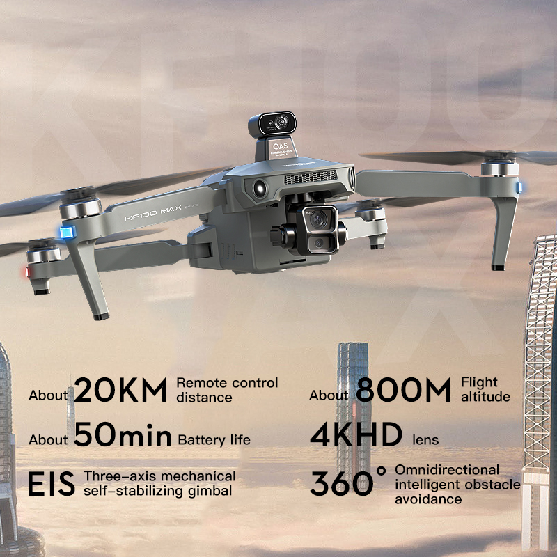 SJRC KF100 MAX 8K UHD Photo HD - Drone Camera Professional recension och pris