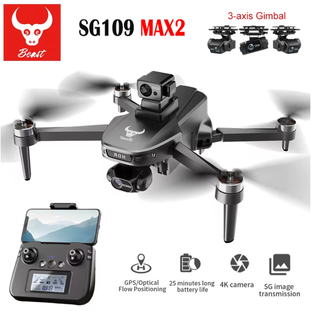 SG109 MAX2 Professional FPV 8K - Drone Camera 4K recension och pris