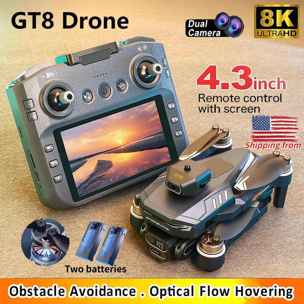 GT8 Drone 4.3inch Screen Contr - Drone Camera Vlog recension och pris