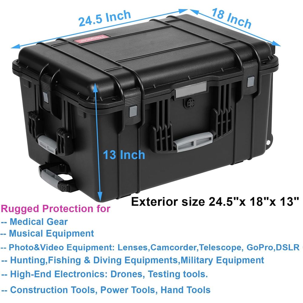 24.5 Rolling Waterproof Case w - Drone Camera Waterproof recension och pris