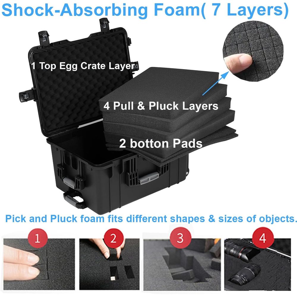24.5 Rolling Waterproof Case w - Drone Camera Waterproof recension och pris