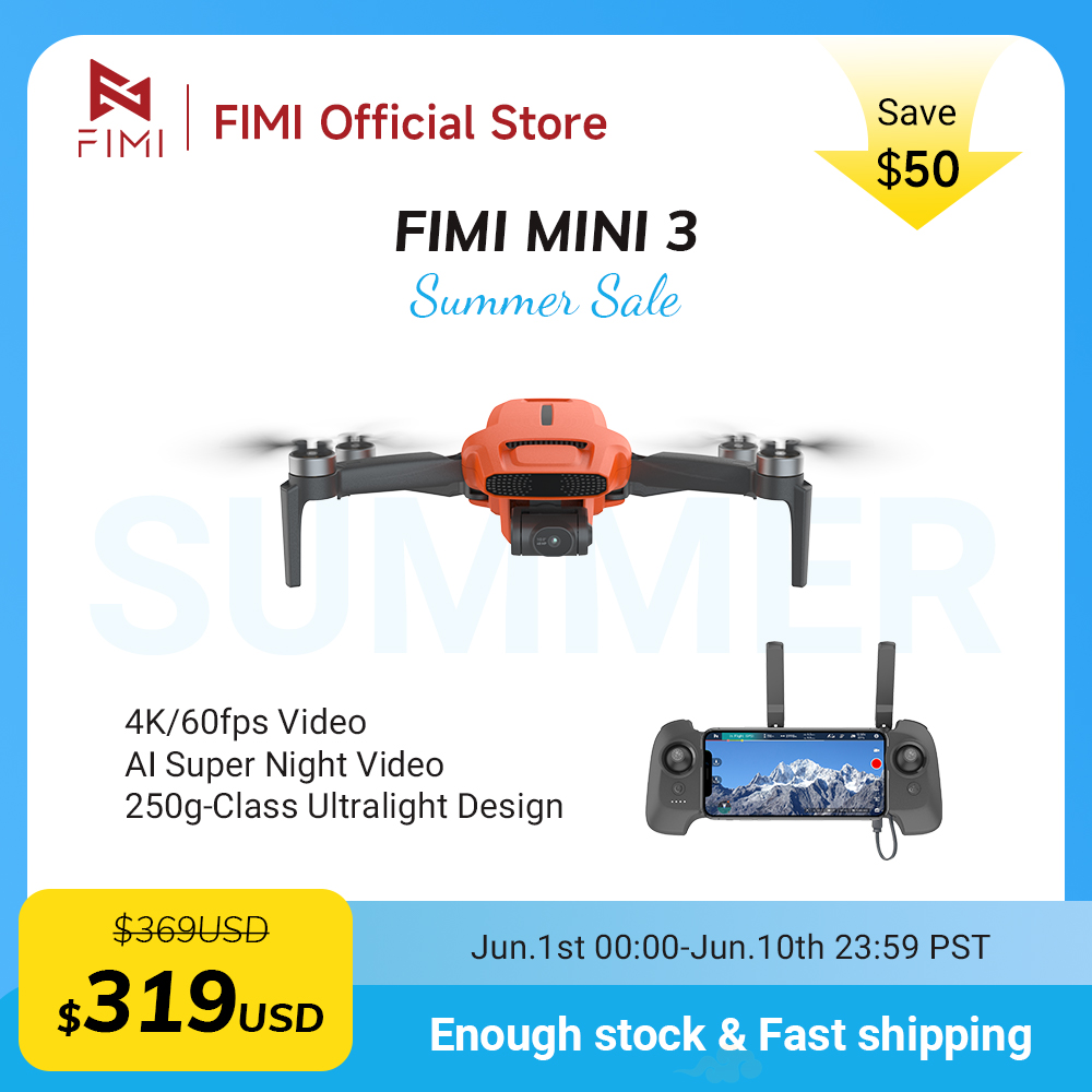 FIMI MINI 3 Camere drone 4K 60 - Drone Camera With Gimbal recension och pris