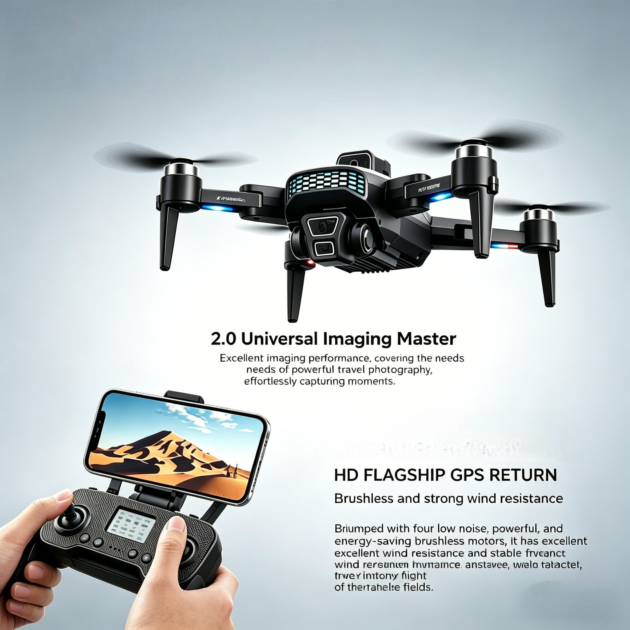 Lenovo XT505 8K GPS Profession - Drone Camera Wide Angle recension och pris