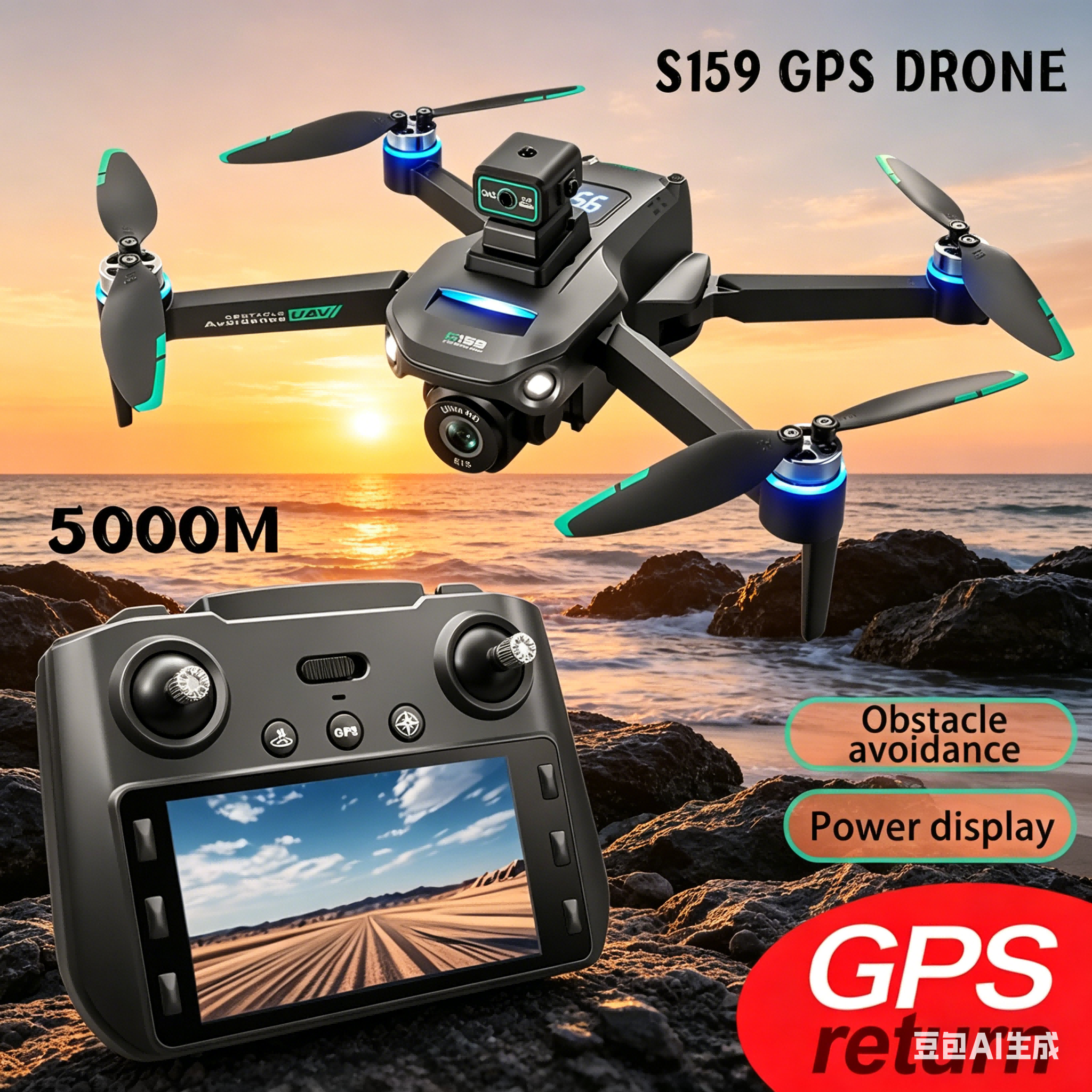 S159 GPS Drone 4K Profesional  - Drone Camera 4K recension och pris