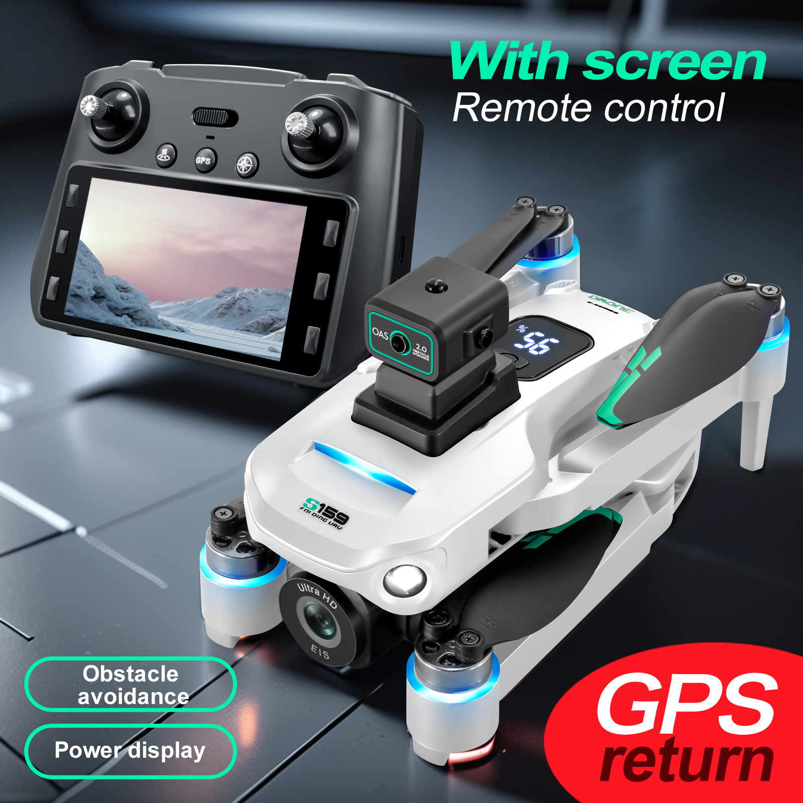 S159 GPS Drone 4K Profesional  - Drone Camera 4K recension och pris